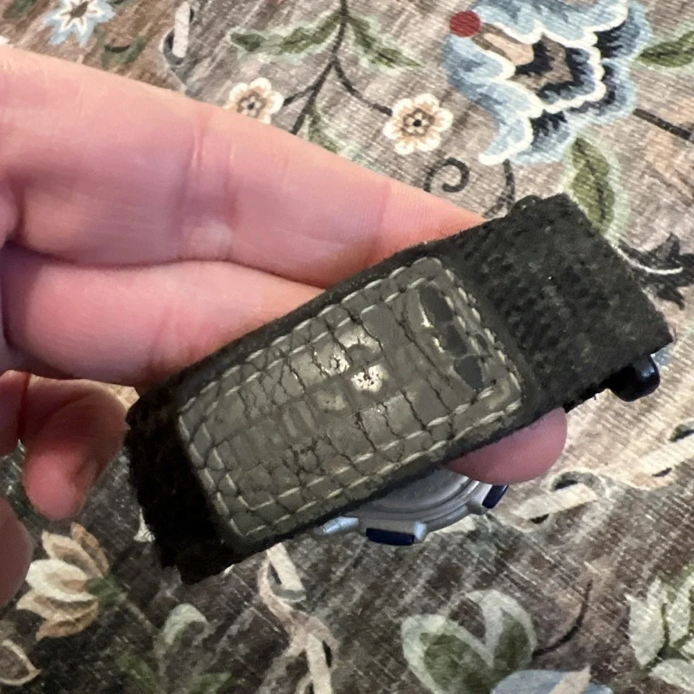 Timex Ironman Shock Indiglo WR200m Adjustable Nylon Hook & Loop Watch Band Works